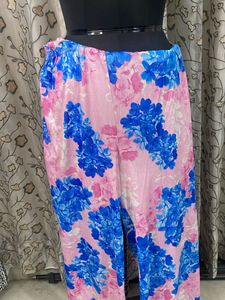 Women's Pink Floral Palazzos