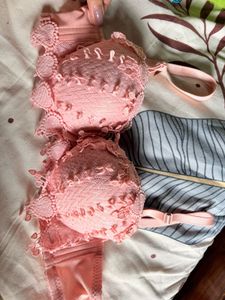 Pretty Pink Lace Bra