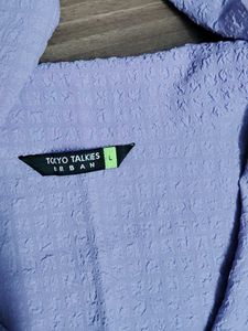 Textured Button-Up shirt for women