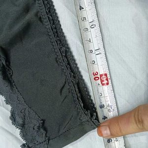 🤎 Black Lace Trim Briefs