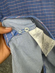 Levi's Blue Plaid Short Sleeve Shirt