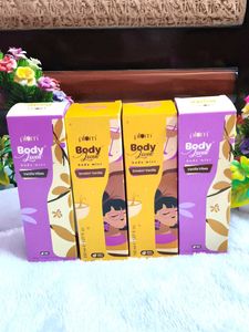 Pack of 4 Plum BodyLovin' Smokin' Vanilla Body Mis