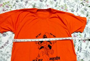 ORANGE GRAPHIC T-SHIRT