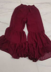 New Unused Zari Mirror Work Peplum Garara Set
