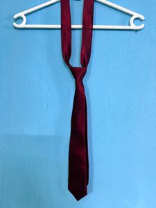 Men's Burgundy Silk Tie