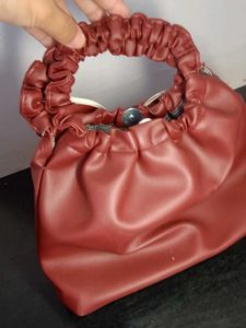 Chic Ruched Handle Bow Bag