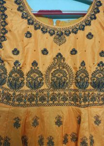 Orange Embellished Lehenga Choli