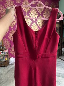 Twenty Dresses Elegant Maroon Burgundy Jumpsuit