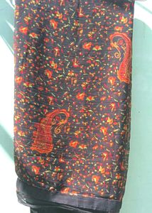 Elegant Black Floral Saree