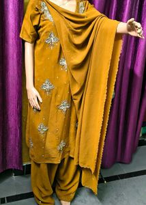 Dress Nawratri Offer Shirt Shalwar Dupatta Zardozi