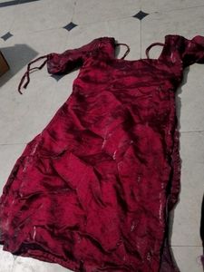 Maroon Ethnic kurthas combo