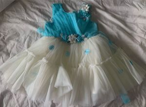 Sparkly Blue & White Party Dress New