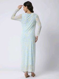 Elegant Floral Print Maxi Dress