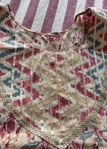 Floral Kurta Sharara Set