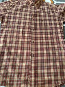 Indian Terrain Men's Plaid Long Sleeve Shirt