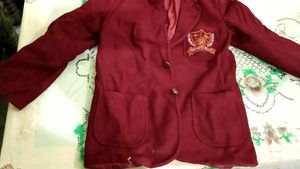 Maroon School Blazer with Crest