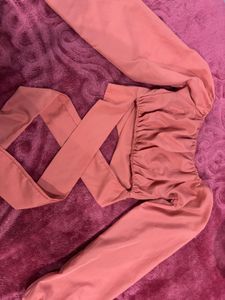 Off Shoulder Tie-Up Top