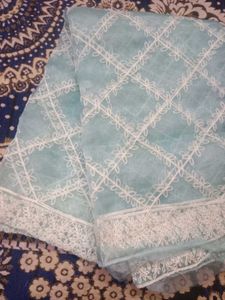 Elegant Blue Embroidered Kurta Set