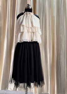 Black tulle skirt