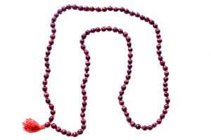 Vibrant Yellow Beaded Mala Necklace