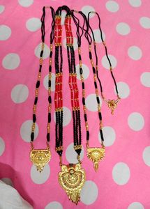 Designer Gold Plated Mangalsutra Set 4  ka