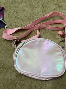 Cute Pink Sequin Sling Bag