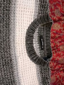 zudio Striped Knit Sweater