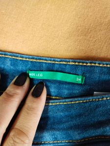 ❤️Wide Leg Embellished Denim Jeans❤️
