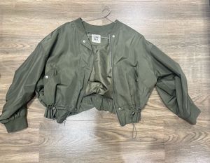 Olive Green Bomber Jacket