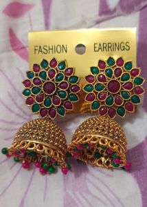 New Unused Beautiful Jhumka Earrings