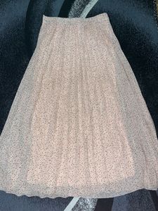 Light Pink Pleated Skirt