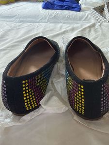 Sparkling Rainbow Embellished Loafers