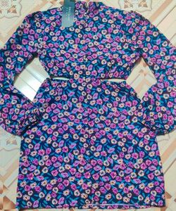 (Tokyo Talkies)Floral Print Cut-Out Dress