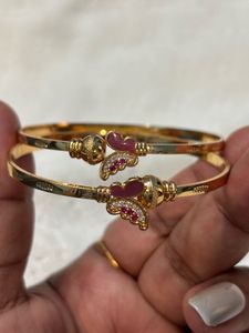Elegant Gold Butterfly Bangles