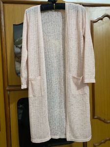 Light Pink Long Cardigan
