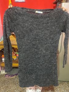 Warm Short Dress Pair With Leggings