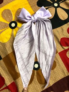 Sparkling Lavender Bow Hair Accessory