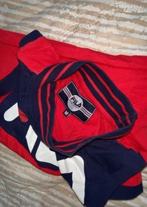Fila Red &amp; Navy tank Top