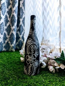 Hand-Painted Decorative Bottle Vase