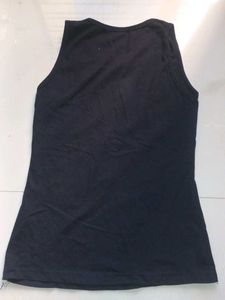 Women's Black Graphic Tank Top