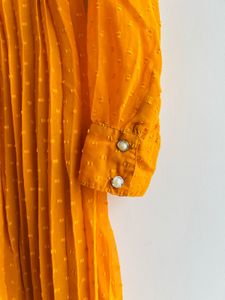 pleated dress