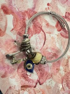 Charm Bracelet with Evil Eye