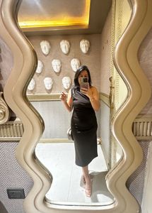 Brown one shoulder Dress