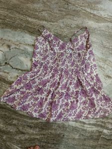 Floral Print Spaghetti Strap Top