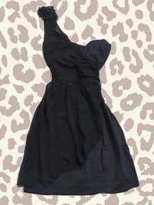 🖤 VINTAGE Y2K Black One-Shoulder Mini Dress