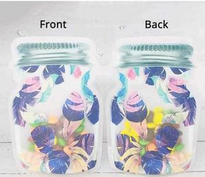 Reusable Pouch Set - Mason Jar Design