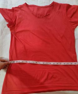 Red Casual T-Shirt