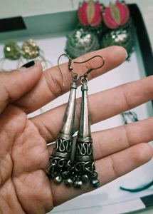 assorted jewellery earrings jar