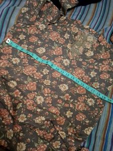 Floral Printed Kurta, Salwar &amp; Shawl Set (winter).