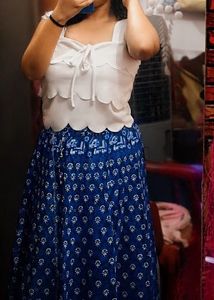 cute top white
